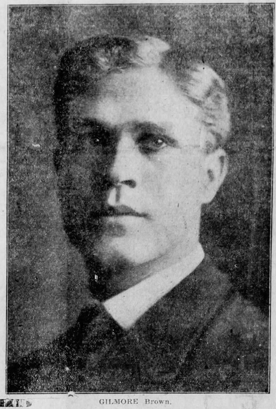 A publicity photo of Gilmor Brown. c. 1909. Muskogee Times-Democrat.